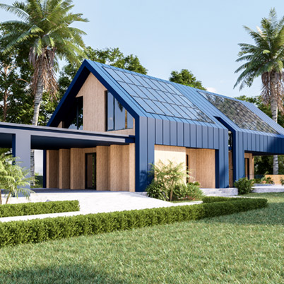 Roofing work in progress