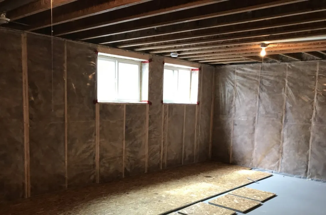 Finished basement with living space
